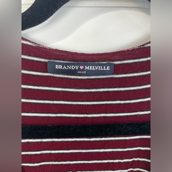 Brandy Melville Red & White Striped Lightweight Tank Top Size Small Women’s EUC - Picture 6 of 7